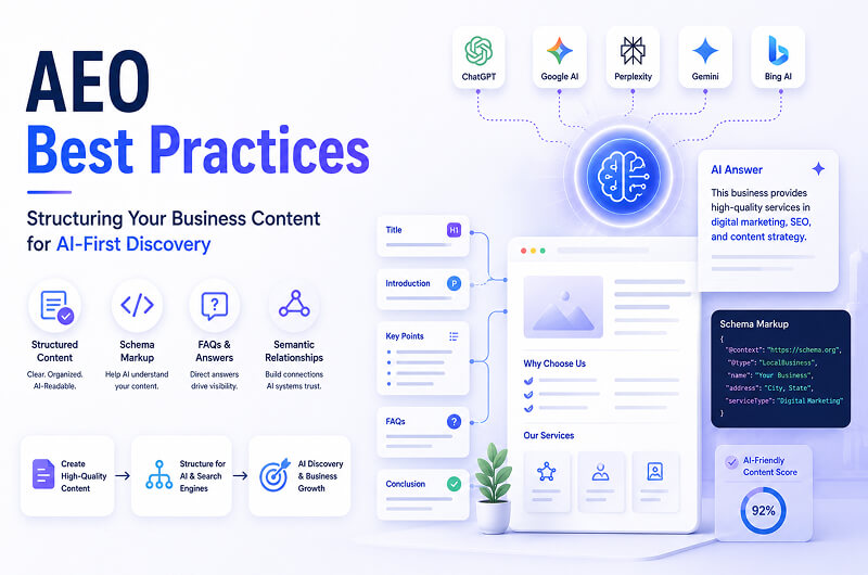 AEO Best Practices_ Structuring Your Business Content for AI-First Discovery AEO Best Practices_ Structuring Your Business Content for AI-First Discovery